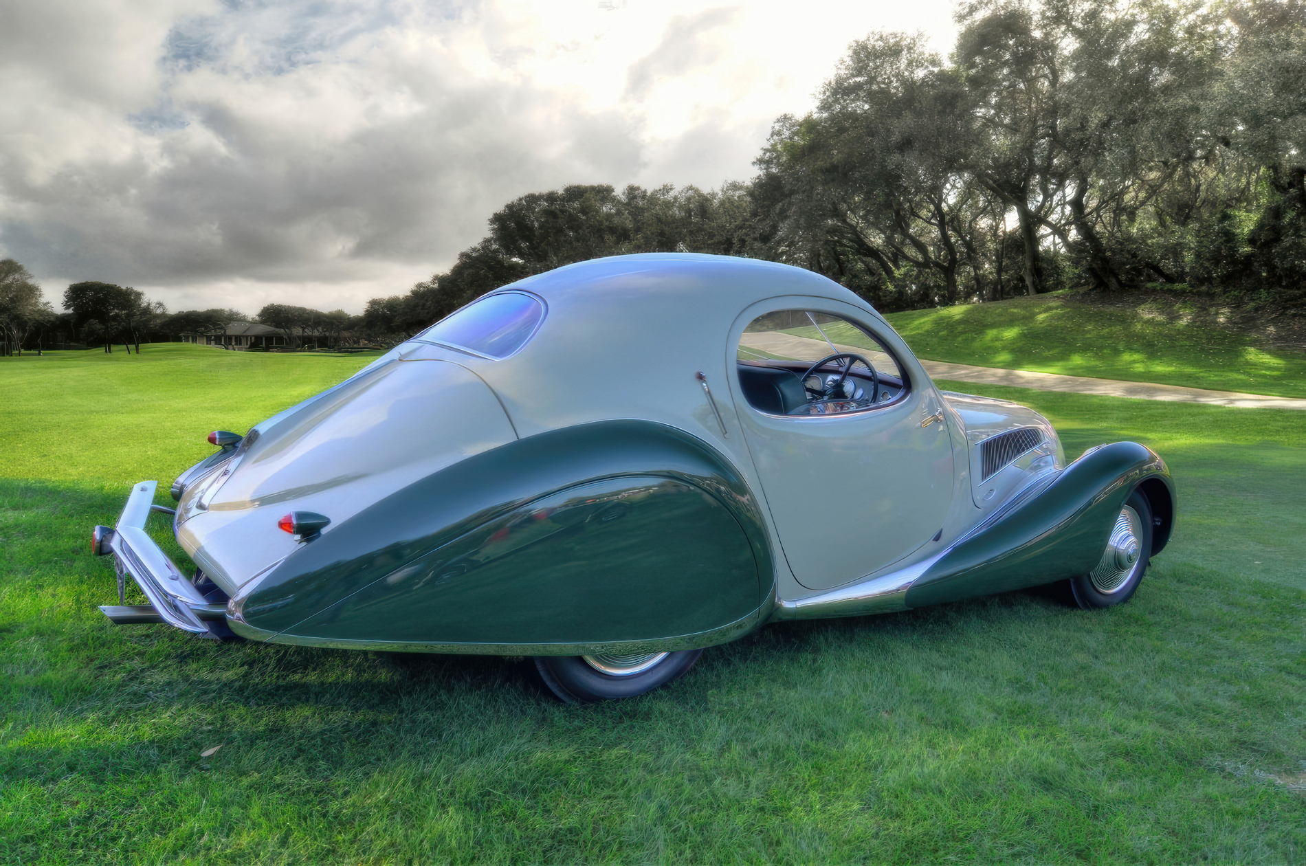 1938 Talbot Lago T23 Teardrop Coupe Rear copy