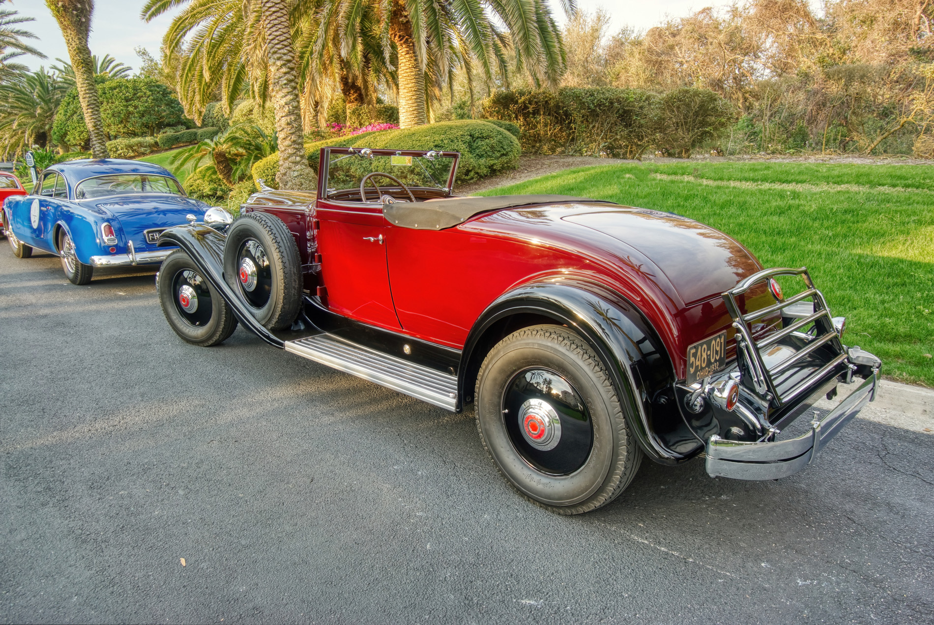 1932 Packard Twin Six 905 Coupe Roadster Rear left view