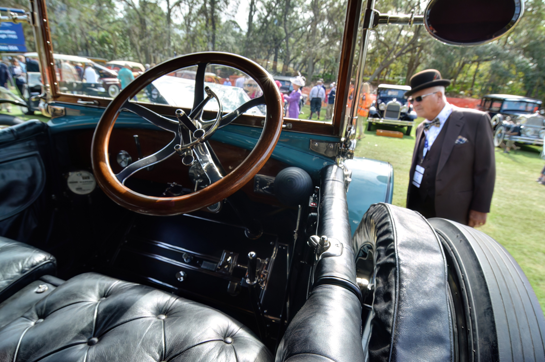 1913 Stevens Duryea C Six Interior