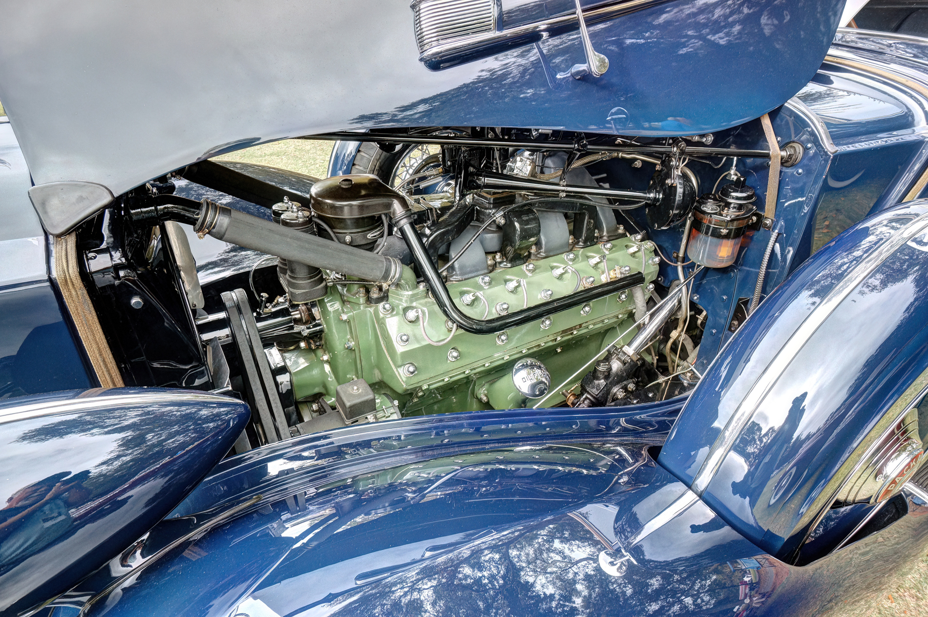 1936 Packard Coupe Roadster 1407 V12 Engine