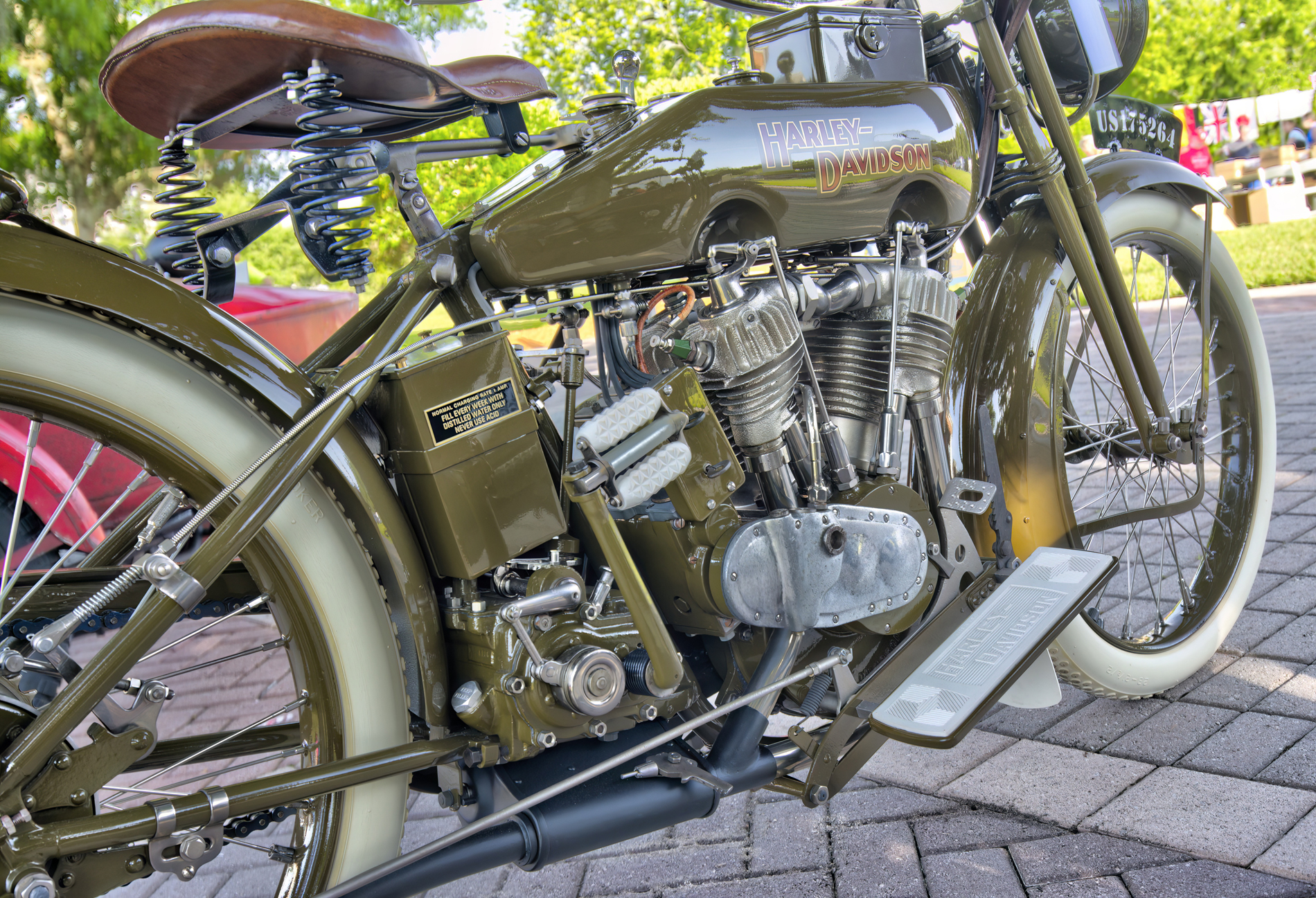 1917 Harley Davidson J Military Rear Engine